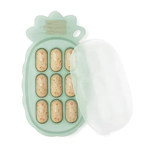 Haakaa - Pineapple Silicone Nibble Tray - Pea Green -  9 x 25ml