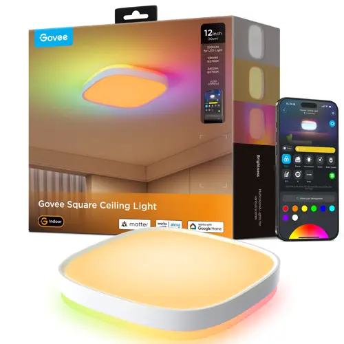 Govee Square Smart Taklampe 12 tommer