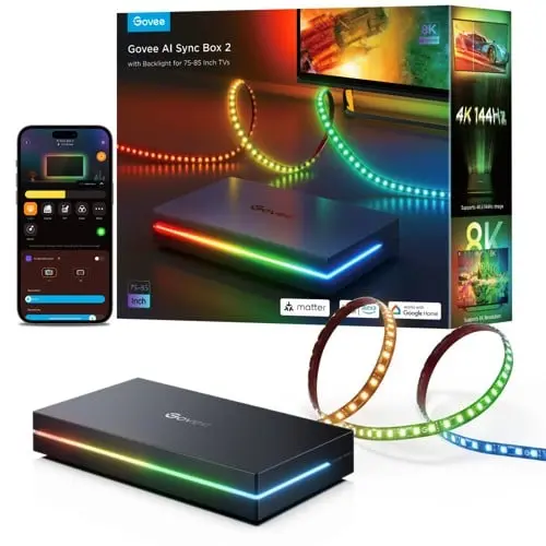 Govee AI Sync Box 2 for 75–85" TV