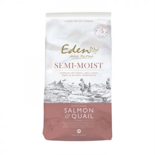Eden - Wild Salmon & Quail Semi Moist - 10 kg.