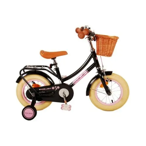 Volare - Children's bicycle 12" - Excellent w/ basket Black (51224)