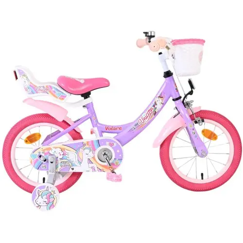 Volare - Children's Bicycle 14" - Unicorn Purple (61479)
