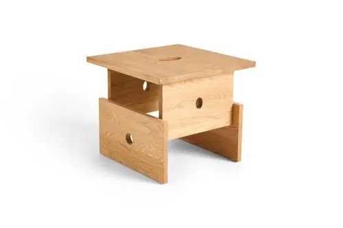 HAY - Wood Box Sofabord - H 35cm - Oljet Eik
