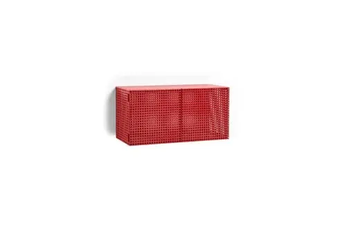 HAY - Perforated Veggskap Lite - H 45cm - Vinrød