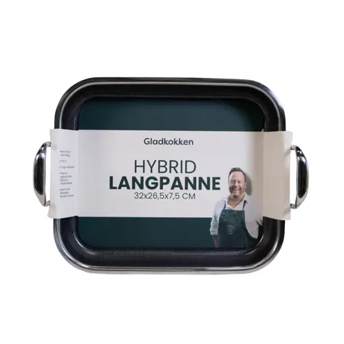 Gladkokken - Hybrid langpanne - 32 x 26.5 x 5.5 cm