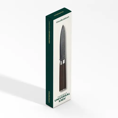 Gladkokken - Damaskus universalkniv - 13 cm