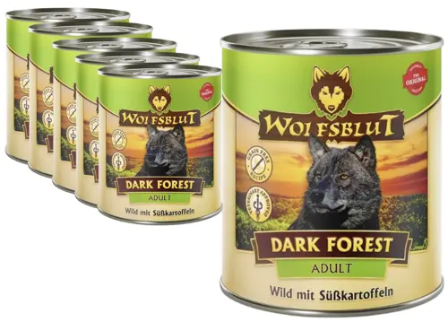 Wolfsblut - 6x Dark forest wild wet food - 395 gr.