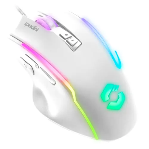 Speed-Link DECUS NX RGB - Gaming mus - Hvit