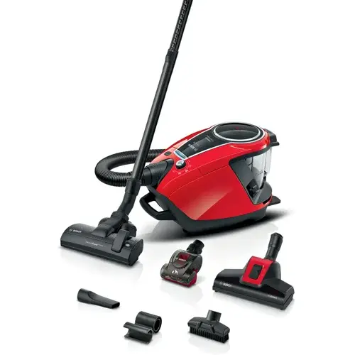 Bosch - Series 8 BGS7PET1 - ProAnimal Poseløs Støvsuger - Rød