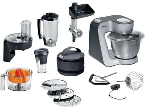 Bosch - Kjøkkenmaskin Serie 4 - med blender, rivjern, sitruspresse og kjøttkvern - 1000 W