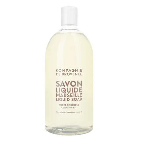 COMPAGNIE DE PROVENCE - Liquid Marseille Soap Refill - Cedar Forest - 1 L