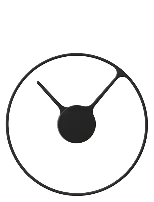 Stelton - Time Veggklokke - Svart - Ø 30 cm