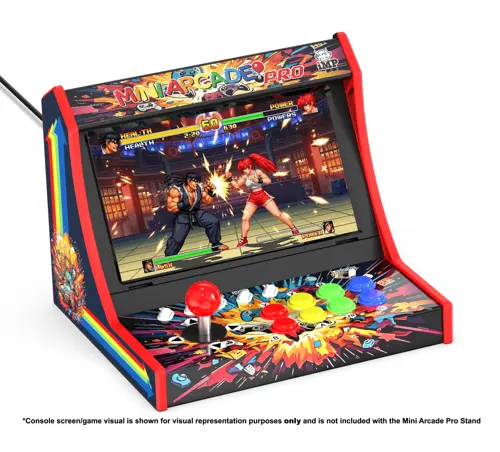 iMP Tech - Mini Arcade Pro Retro Game Cabinet for Switch 2, Switch and OLED - Black/Red