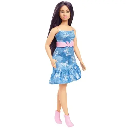 Barbie - Fashionista Doll, Denim Butterfly Dress (HyT89)