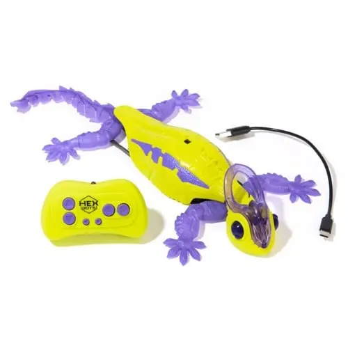 Hex Bots - Wall Crawler Chameleon, Green and purple