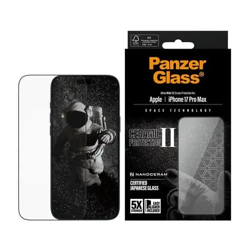 PanzerGlass - Ceramic II Screen Protector iPhone - 17 Pro Max