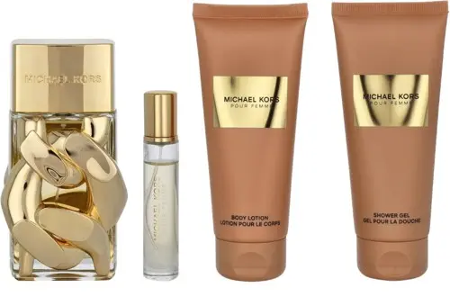 Michael Kors - Pour Femme EDP 100 ml + Body Lotion 100 ml + Showergel 100 ml + EDP 10 ml