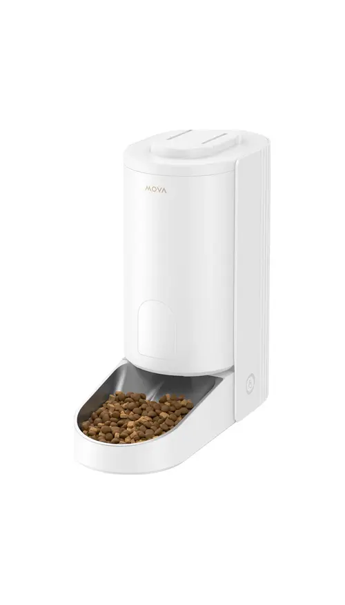 Mova - PF10 Pro – Smart Fôrautomat med 3,4 L Automatisk Dosering & Registrering av Resterende Fôr