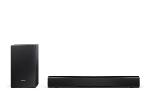 Sharp - Compact 2.1 Soundbar with Wireless Subwoofer HT-SBW121 Black