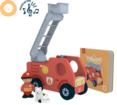 Hape - The Roaring Fire Truck With Sound (87-3440)