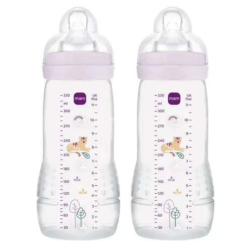 MAM - Easy Active Baby Bottle - Pink - 330ml