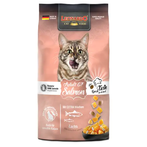 Leonardo - Catfood Adult Salmon - 7.5kg - Grainfree