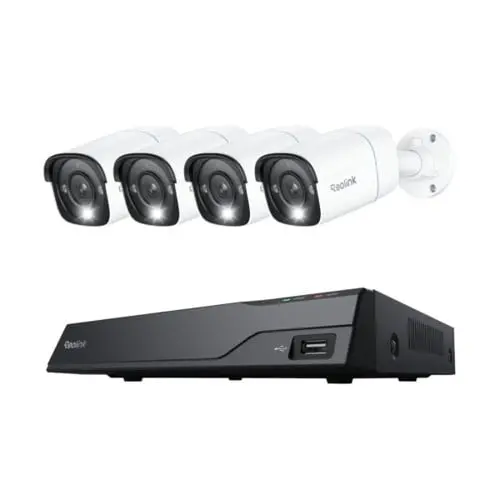 Reolink - NVS8-8MB4 (RLK8-800B4) 4K UHD 8-kanals NVR-system - Hvit