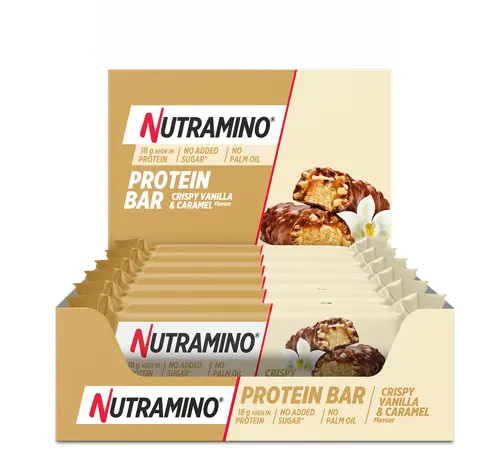 Nutramino - 12x Proteinbar Vanilla Caramel 55g