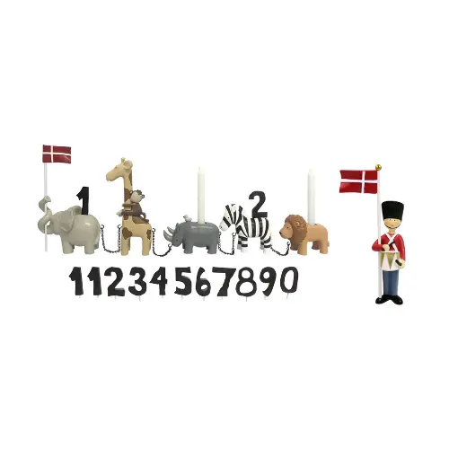 KIDS by FRIIS – Safari Birthday Train 11 Numbers & Soldier Table Decoration (Bundle)