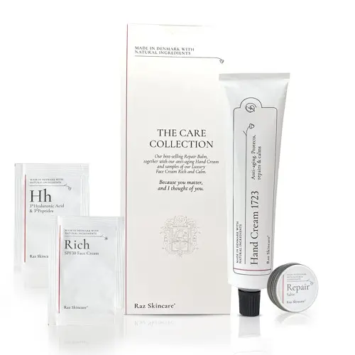 Raz Skincare - Værtindesæt Hand, Lip & Glow