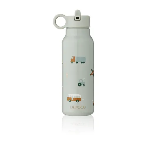 Vannflaske i stål 350 ml - Falk Vehicles/Dove Blue