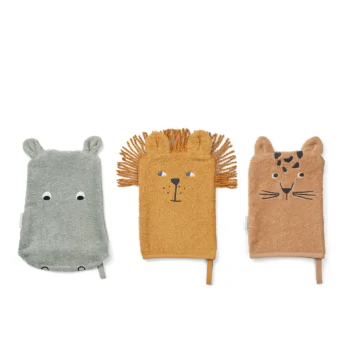 Liewood - Sylvester Washcloth 3-Pack