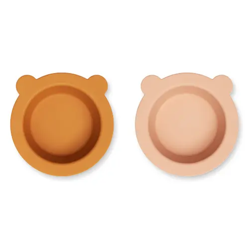 Sklisikker bolle, 2 stk, Mustard, Rose - Liewood