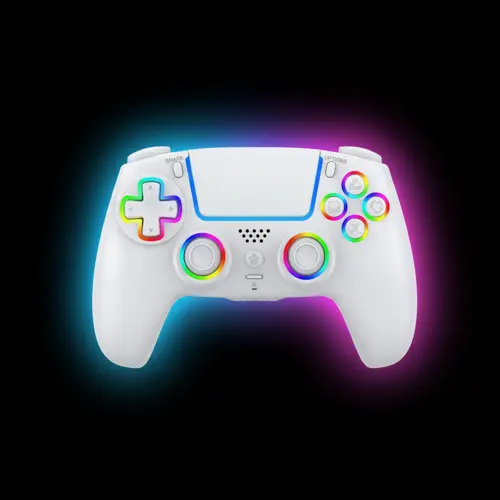 Deep Explorer - Wireless RGB Pro controller - PS5 (White)