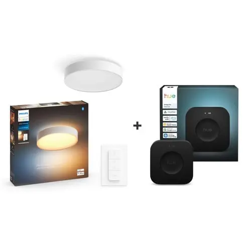 Philips Hue Enrave Medium Taklampe 38 cm – White Ambiance + Hue Bridge