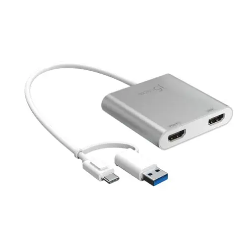 J5create - USB-C To Dual HDMI Multi-Monitor Adapter