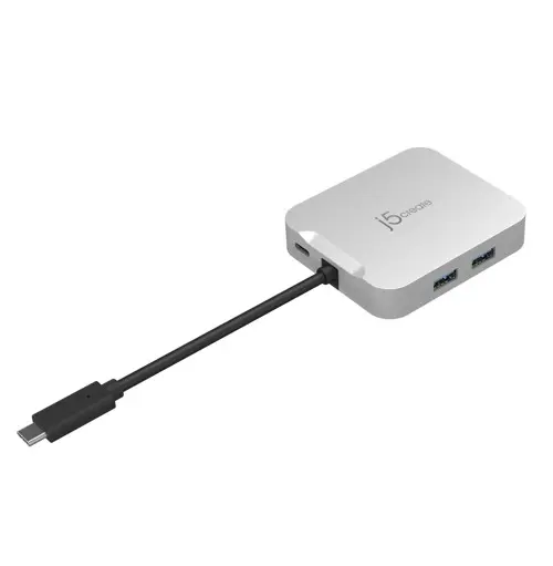 j5create 5-in-1 Multi-Port Adapter (with Ethernet and PD)