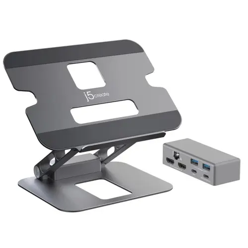 j5create Multi-Angle Dual HDMI Docking Stand (with Ethernet)