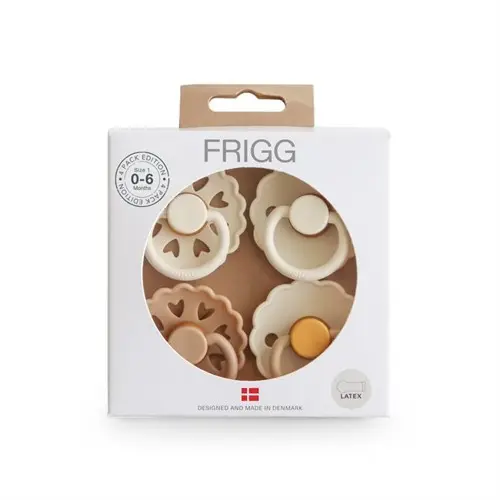 Frigg - Snowflake Dream Latex 4-Pack - Creme/Beige - Size 1