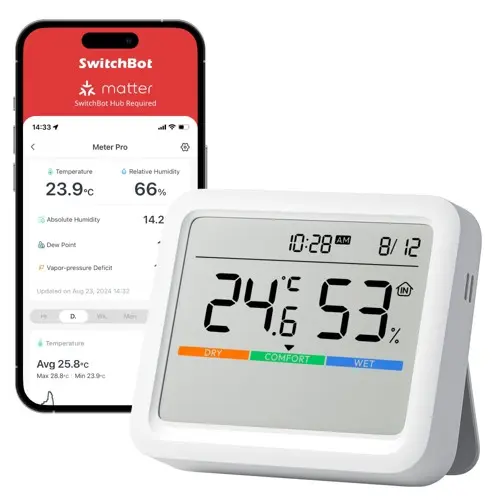 SwitchBot Meter Pro Smart Temperatur- og Fuktighetssensor