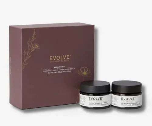 Evolve Beauty - Radiance Duo Gift Box - Gold