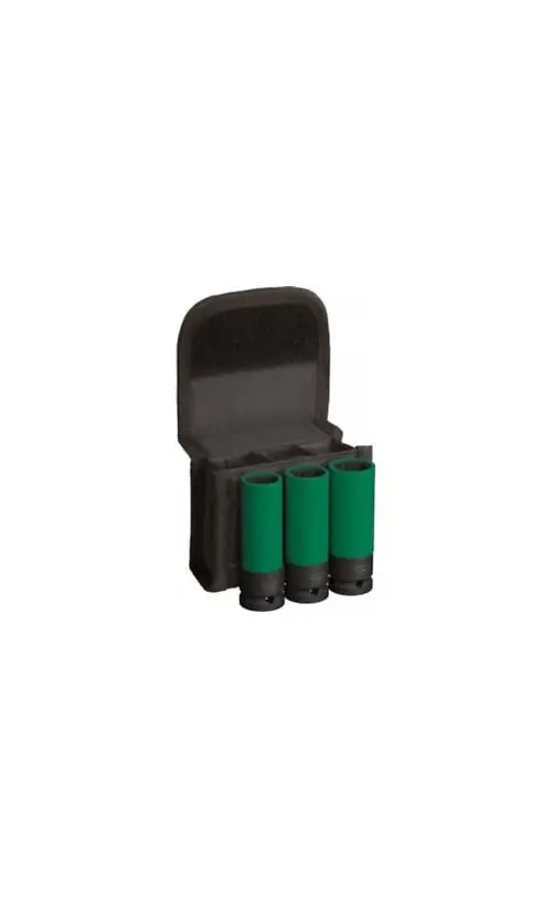 Bosch - PRO Impact pipesett, PET-deksler, 1/2", ekstra dypt, 3 deler
