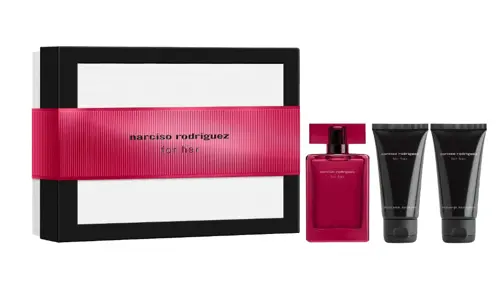 Narciso Rodriguez - Gift Set - For Her EdP Intense 50 ml + Body Lotion 50 ml + Shower Gel 50 ml