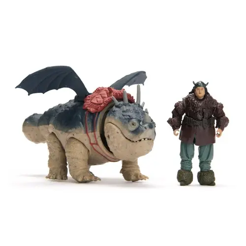 Dragons Movie - Viking and Deluxe Dragon - Gronckle + Fishlegs