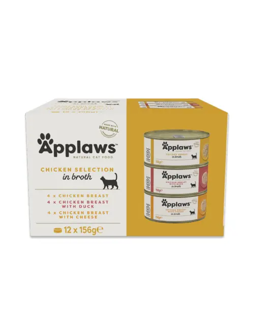 Applaws - Multipack Chicken selection in broth - 12x156g