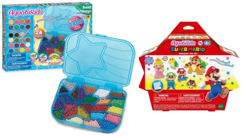 Aquabeads – Mega Bead Pack + Super Mario Star Bead Set (Bundle)