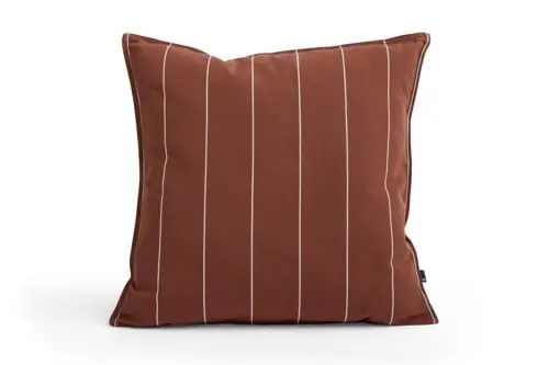 HAY - Terrazza Cushion - 60x60 cm - Terrakotta Smal Stripe