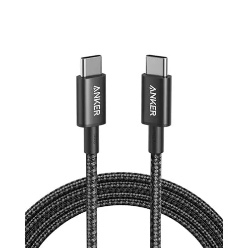 Anker – Nano USB-C til HDMI-kabel (1,8 m, 4K, flettet) – svart
