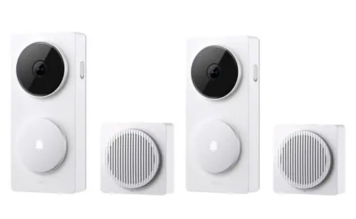 Aqara G410 Smart Dørklokke Kamera Hub – 2K – Hvit – 2 pk