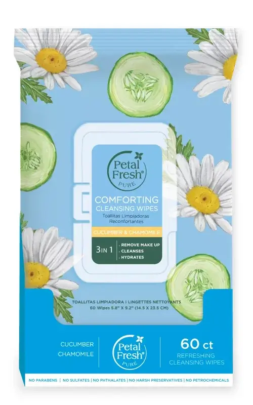 Petal Fresh - Pure Comforting Cucumber & Chamomile Cleansing Wipes